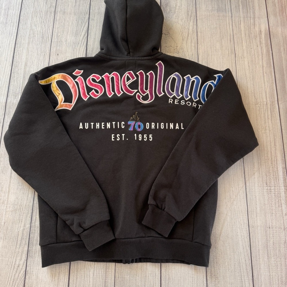 Disneyland 70th Anniversary Full-Zip Hoodie Park‎ Map Anaheim Exclusive XS